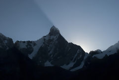 Jirishanca Snow-Capped Mountain