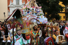 Procession of the Virgin of Carmen, Lima