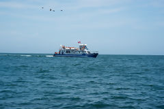 Yacht with Tourists at Palomino Islands, Callao