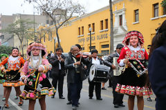 Procession of the Virgin of Carmen, Lima