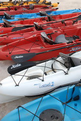 Kayaks in Paracas