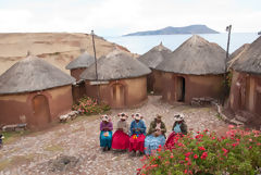 Tikonata Island on Lake Titicaca