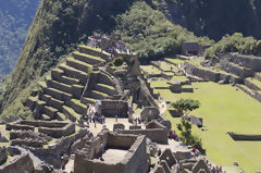 Tourists at Machu Picchu