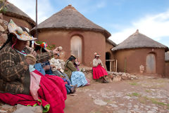 Tikonata Island on Lake Titicaca