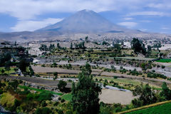 Misti Volcano and Arequipa Countryside