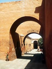 Corridor of the Santa Catalina Convent in Arequipa