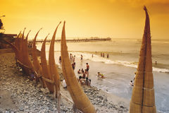 Totora Reed Boats in Huanchaco