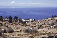 Panoramic View of Taquile Island