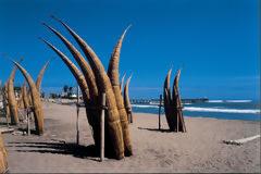 Totora Reed Boats in Huanchaco