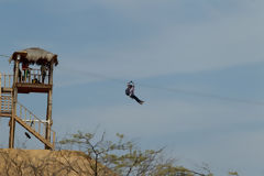 Zip-lining in Mncora