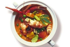 Shrimps soup