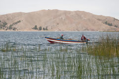 Tikonata Island on Lake Titicaca