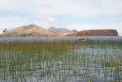 Tikonata Island on Lake Titicaca