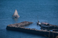 Llachon Pier and Lake Titicaca