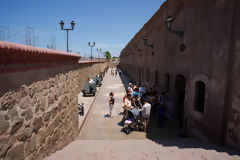 Tourists at the Real Felipe Fortress