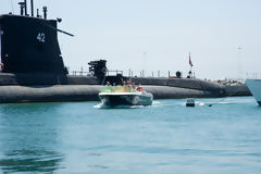 Tourists and Submarine Naval Museum