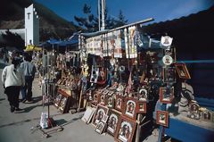 Sale point of religious objects in Tarma